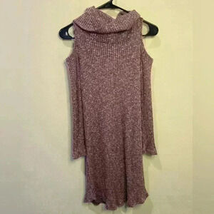 Love Kuza Cold Shoulder Sweater Dress